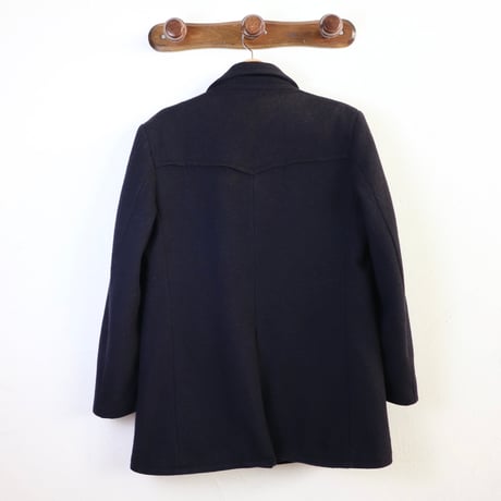 Italian Navy Wool Pea Coat 90s