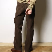 GUG Brown Corduroy Flared Pants 1970s