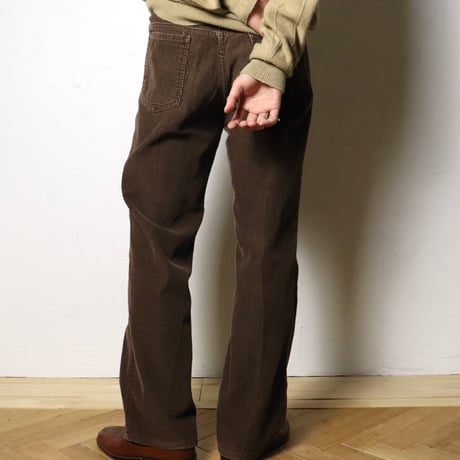 GUG Brown Corduroy Flared Pants 1970s