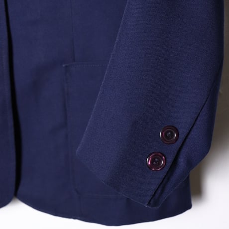 French Vintage Work Style Navy Jacket 1980s