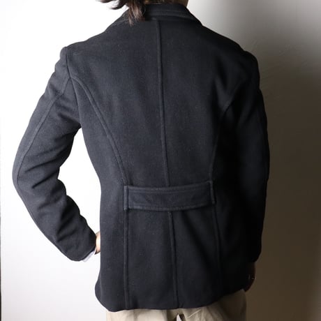 Essenza Double Breasted Wool Coat 1990s