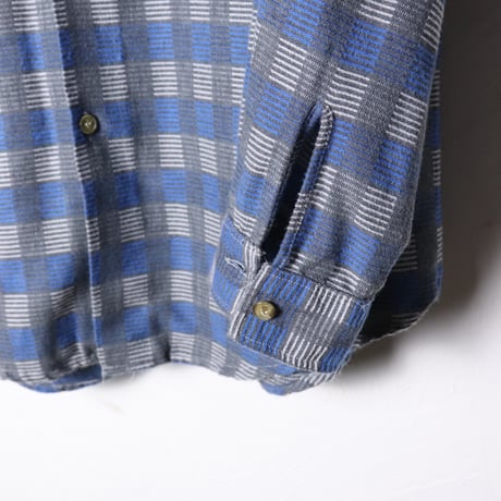 GREEN ISLAND Plaid Flannel Shirt 1990s