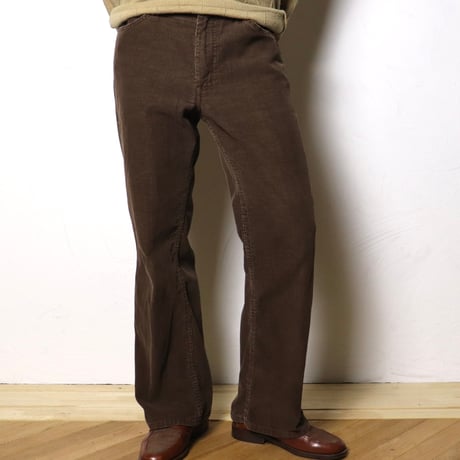 GUG Brown Corduroy Flared Pants 1970s