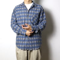 GREEN ISLAND Plaid Flannel Shirt 1990s