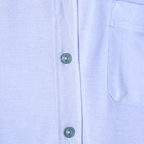 Trevira Fabric Light Blue Knit Shirt 1980s–