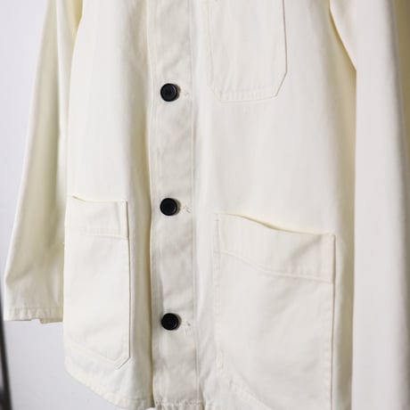 French Vintage Work Jacket Ivory 1980s–90s