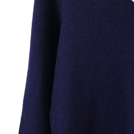 Anchor Motif V-Neck Knit / 1970s–1980s Style