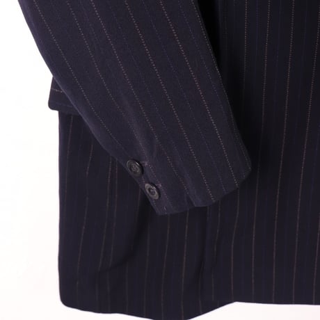 Teenflo / 1980s French Pinstripe Double-Breasted Jacket