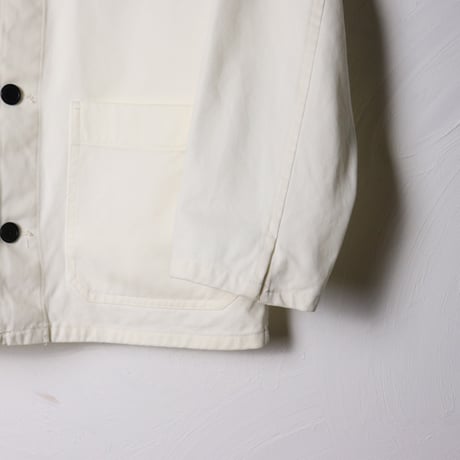 French Vintage Work Jacket Ivory 1980s–90s