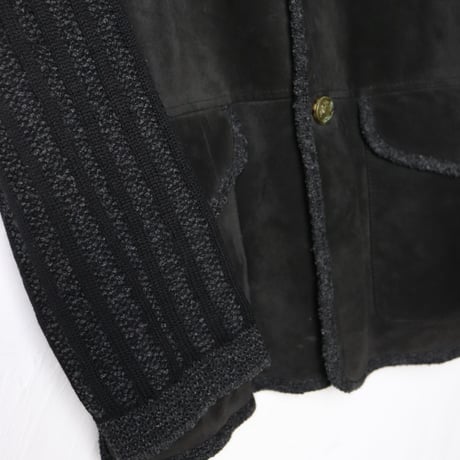 Bizzarro Knit × Suede Jacket 1990s