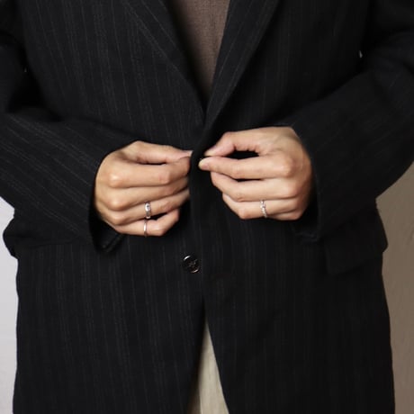 Jacques Esterel / Late 1960s Paris Pinstripe Wool Jacket