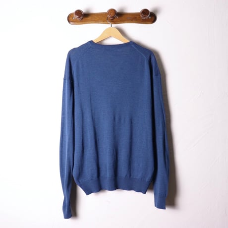 V-Neck Wool Acrylic Knit 80s