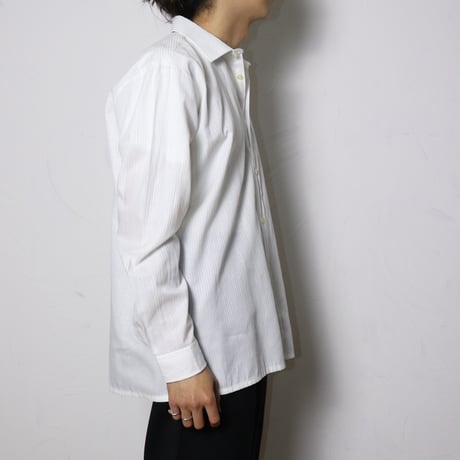 French White Stripe Shirt 1990s