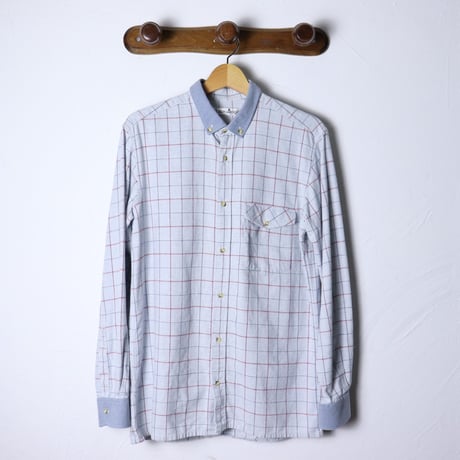 Guy Laroche Check Button Down Shirt 1980s