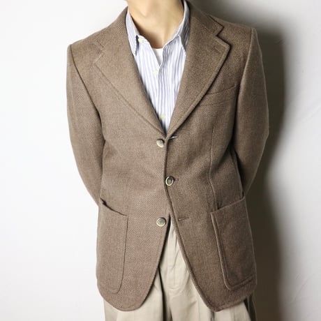 Classic French Brown Twill Jacket 1970-80s
