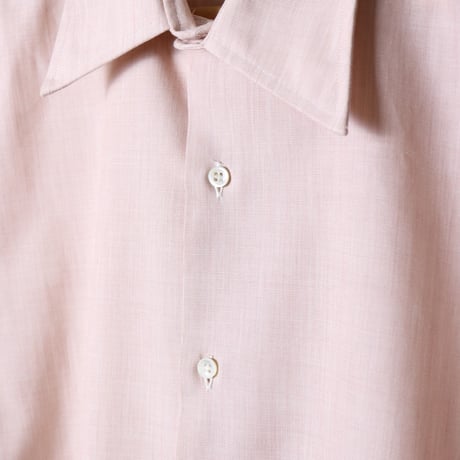European Open Collar Dress Shirt 1970s