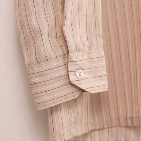 Brummell Paris / 1970s French Striped Dress Shirt
