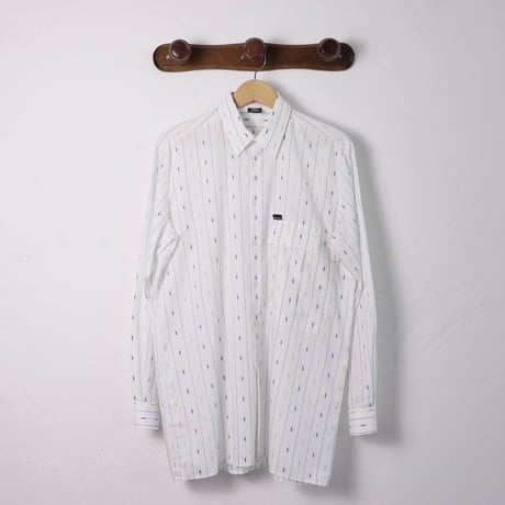 Dino Carino / 1990s Italian Cotton Stripe Shirt