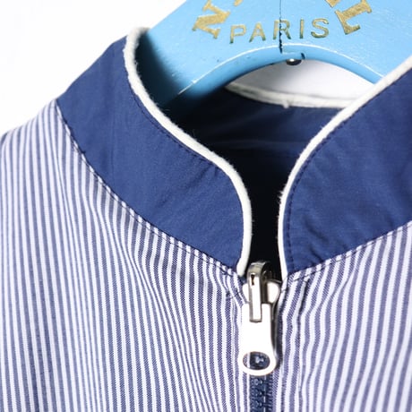 Reversible Stripe/Navy Zip Blouson 1980s