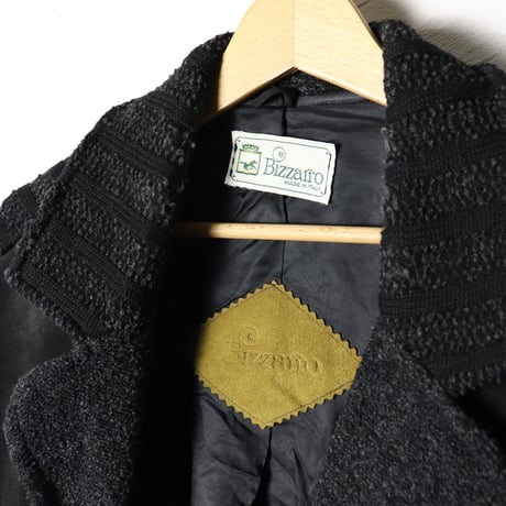 Bizzarro Knit × Suede Jacket 1990s