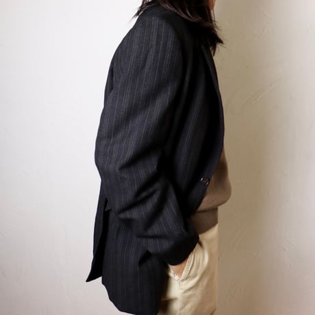 Jacques Esterel / Late 1960s Paris Pinstripe Wool Jacket