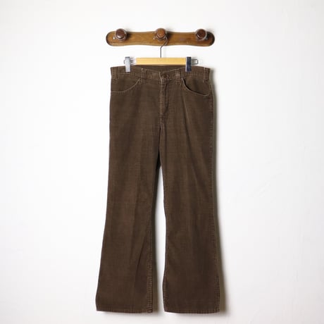 GUG Brown Corduroy Flared Pants 1970s