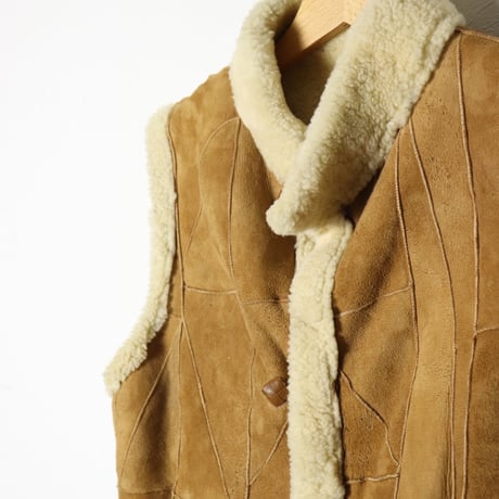 Shearling Suede Vest 1970s
