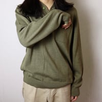 Blue Mag / 1980s Italian Wool Knit Polo Shirt