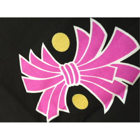 大人用顔料染祭り法被【ピンク黒に祭と熨斗目と鱗】6353