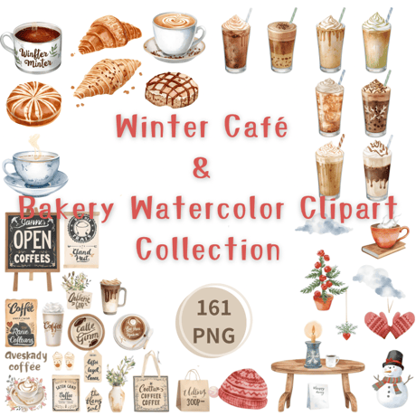 《カフェテリア》コラージュ素材 コラージュ 素材 シール コーヒー 珈琲 カフェ ジャンクジャーナル