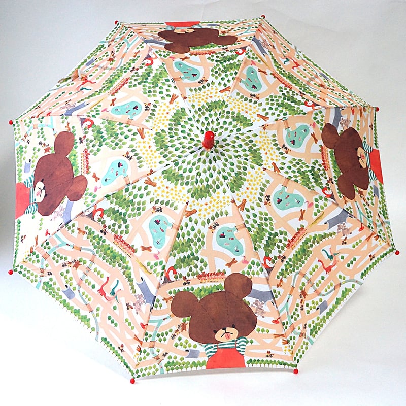 子供用雨傘『くまのがっこう』ワンタッチ式・50cm | 近藤洋傘店