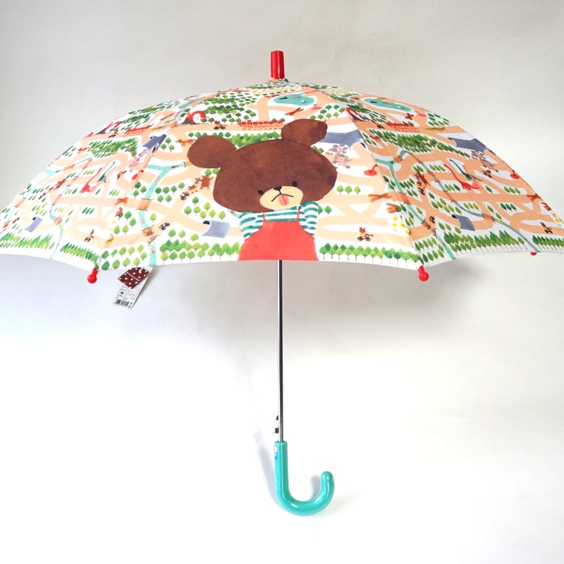 子供用雨傘『くまのがっこう』ワンタッチ式・50cm | 近藤洋傘店