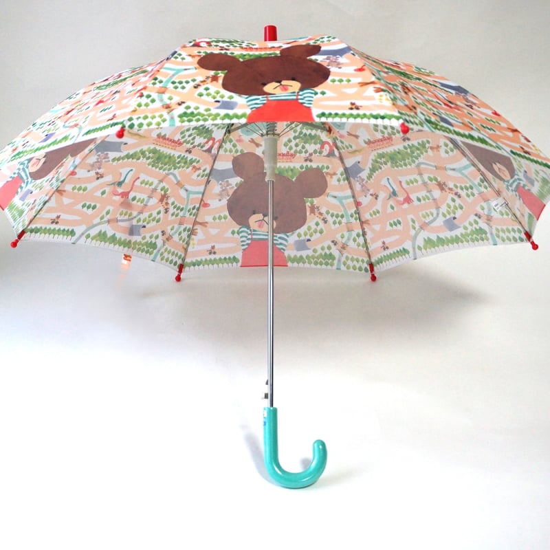子供用雨傘『くまのがっこう』ワンタッチ式・50cm | 近藤洋傘店