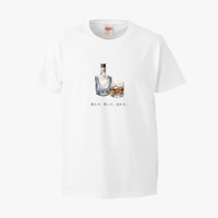 「飲んで、笑って、忘れる」Tシャツ
