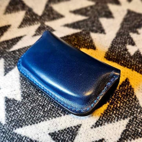 ◆MOON.MARKⅢ./Cordovan. Coin Case.xxx.Navy.Blue.Edition