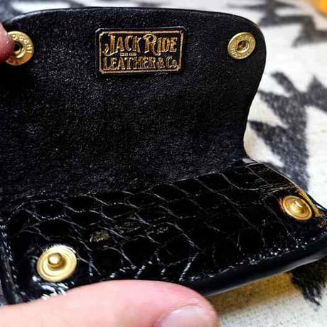 ◆MOON.MARKⅢ./S&B.Crocodile. Coin Case.xxx. Black.Edition
