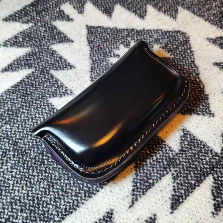 ◆MOON.MARKⅢ./Cordovan. Coin Case.xxx. BLACK&GOLD.Edition