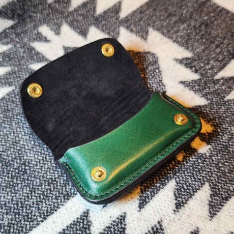 ◆MOON.MARKⅢ./Cordovan. Coin Case.xxx. Green.Edition