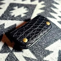 ◆MOON.MARKⅢ./Crocodile. Coin Case.xxx. Black.Edition