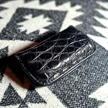 ◆MOON.MARKⅢ./Crocodile. Coin Case.xxx. Black.Edition