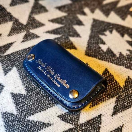 ◆MOON.MARKⅢ./Cordovan. Coin Case.xxx.Navy.Blue.Edition