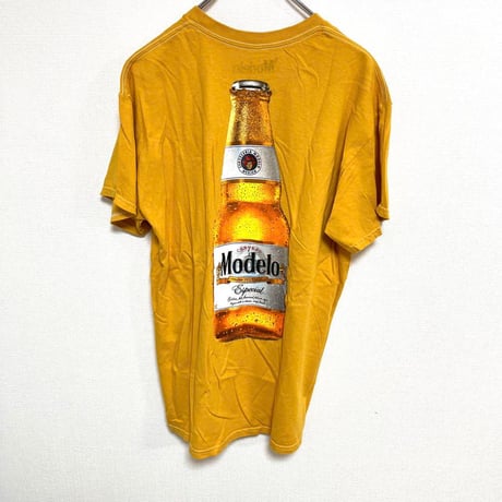 Modelo モデロ ビール 企業 Tシャツ メキシコ バックプリント 丸胴 M