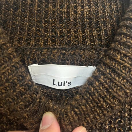 【Luis】ブラウン タートルネックセーター
