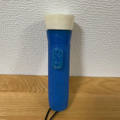 青い懐中電灯 昭和レトロ商品 乾電池