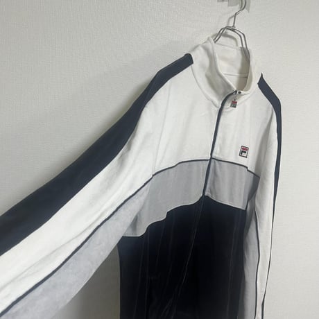 フィラ ＦIＬＡ トラックジャケット ベロア ジャージ XL ホワイト