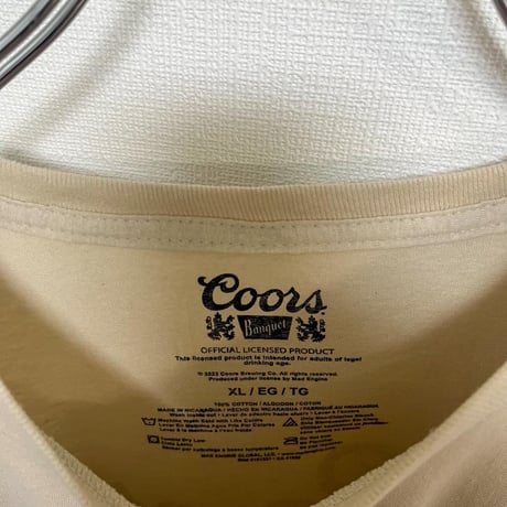 クアーズ　coors アメリカ　ビール　ロゴ　企業　Tシャツ　XL