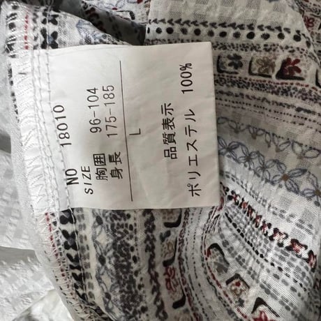HOMME LIBRE シアサッカー　柄シャツ　長袖　L ボタンダウン　古着