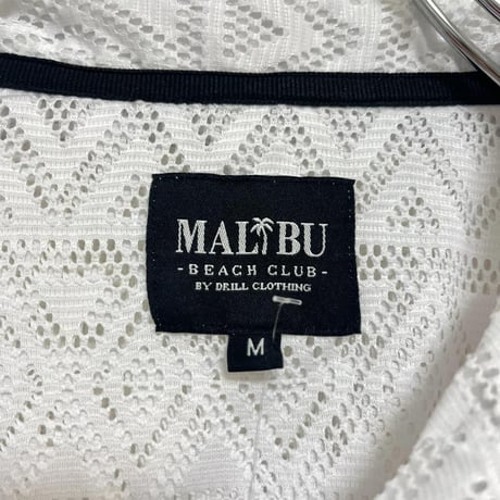 タグ付き MALIBU BEACH CLUB 半袖シャツ ホワイト 白 M