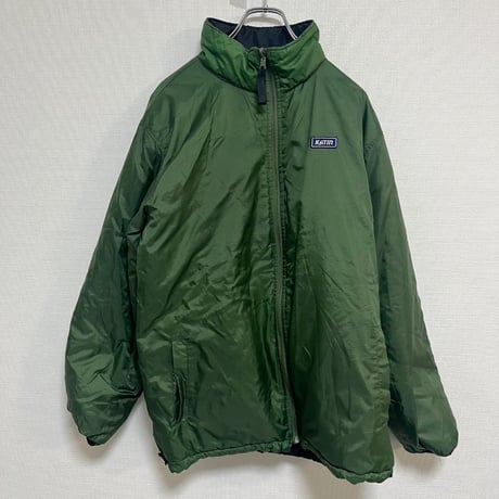 KATIN リバーシブル ダウン ジャケット グリーン ブラック 2way