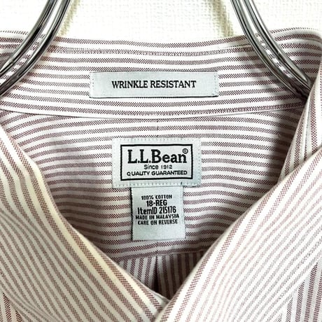 L.L.Bean ピンク コットンシャツ XL相当 USED